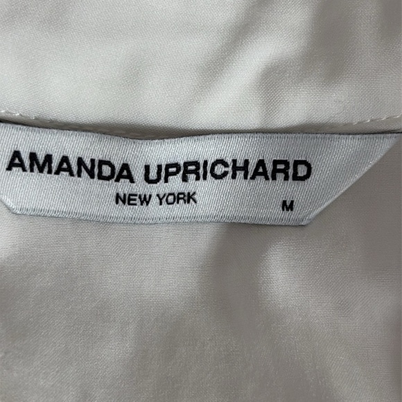 Amanda Uprichard Sheradin Tiered Eyelet Dress in White - Size Medium - Picture 8 of 9